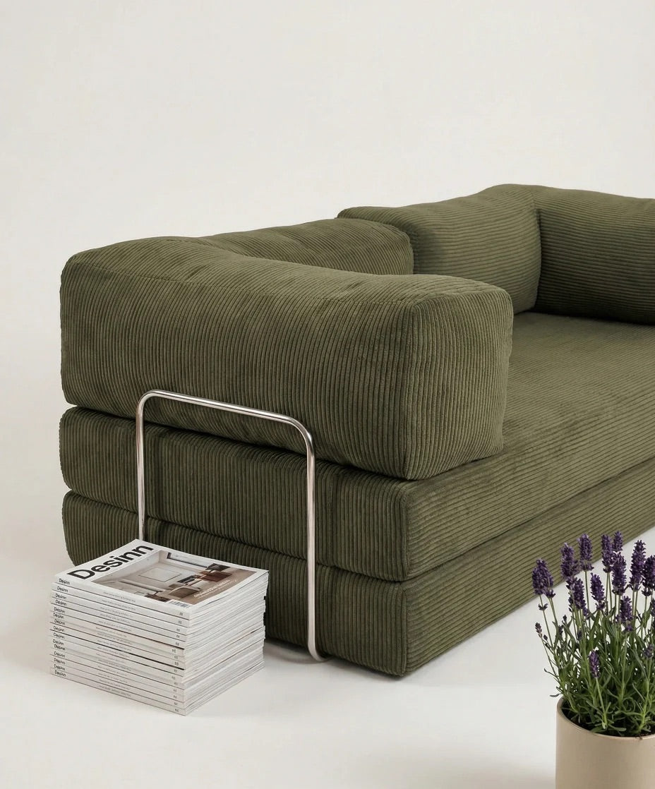 CANAPÉ-LIT  LUVO MODULABLE OLIVE