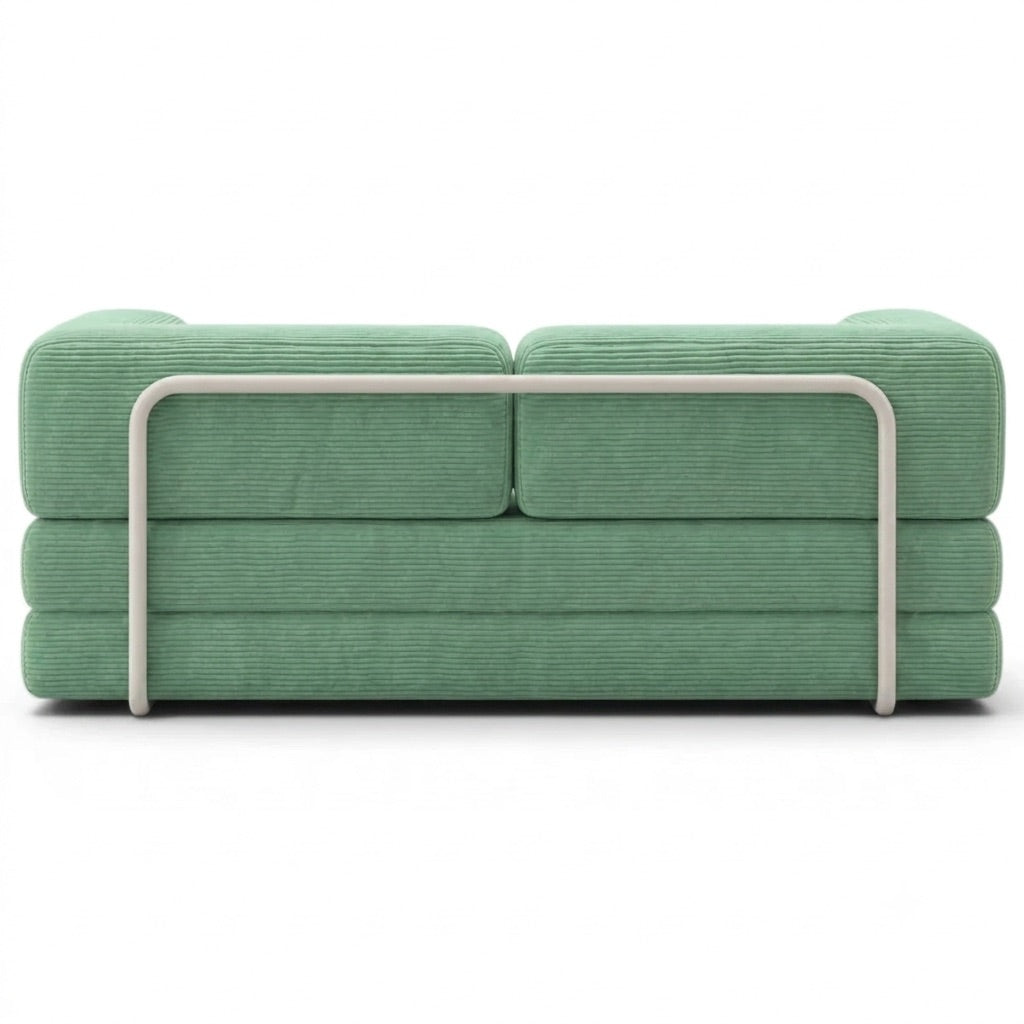 CANAPÉ-LIT MODULABLE OLIO VERT MENTHE